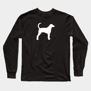 White American Foxhound Silhouette Long Sleeve T-Shirt